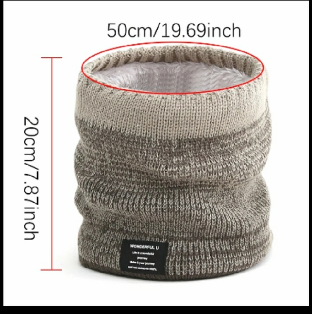 Last2⭐Knitted wool scarf ring - Picture 2 of 4
